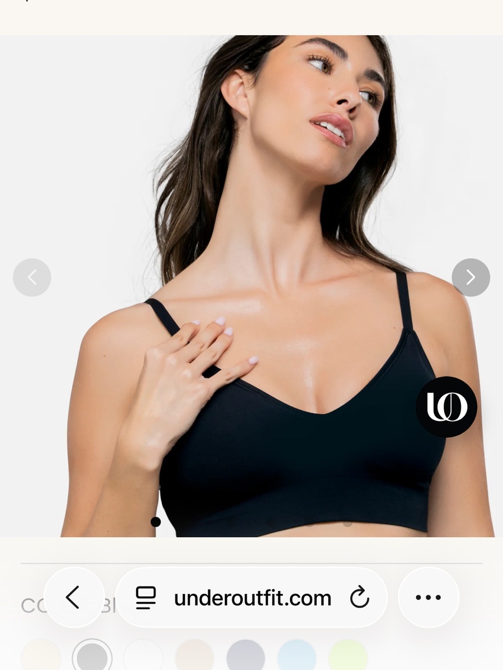 Underoutfit Seamless Black Wireless Bralette Size XL - Picture 4 of 6